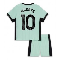 Dječji Nogometni Dres Chelsea Mykhailo Mudryk #10 Rezervni 2023-24 Kratak Rukav (+ Kratke hlače)